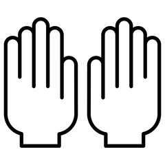 Obraz premium Gloves Icon of Autumn iconset.