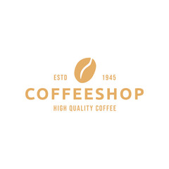 Coffee, Coffe Shop, Cafe Logo Design Vector on white background