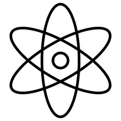 Atoms Icon of Nuclear Energy iconset. - obrazy, fototapety, plakaty