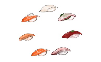 寿司のフレーム　③