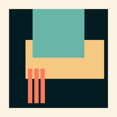 Abstract Minimalist Graphic Poster Design Element Template Simple Poster Minimalist Graphic Shape Contemporary Abstract Decoration Pattern Geometric Symbol Background Element Icon Simple Decor Pattern