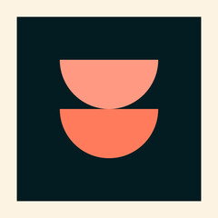 Abstract Minimalist Graphic Poster Design Element Template Simple Poster Minimalist Graphic Shape Contemporary Abstract Decoration Pattern Geometric Symbol Background Element Icon Simple Decor Pattern