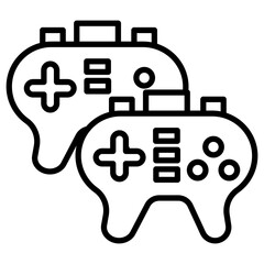 Obraz premium Gamer Icon of Online Game iconset.