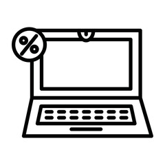Laptop Sale Icon of Shopping Friday iconset.