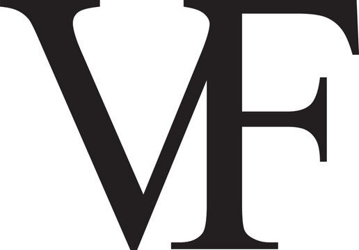 VF letter modern logo design