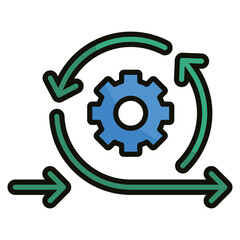 Agile Development Icon Element For Design
