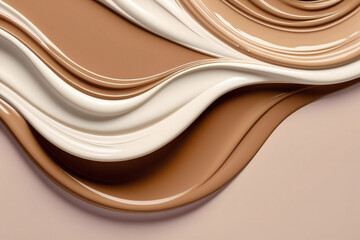 brown color texture of cosmetics product cream background