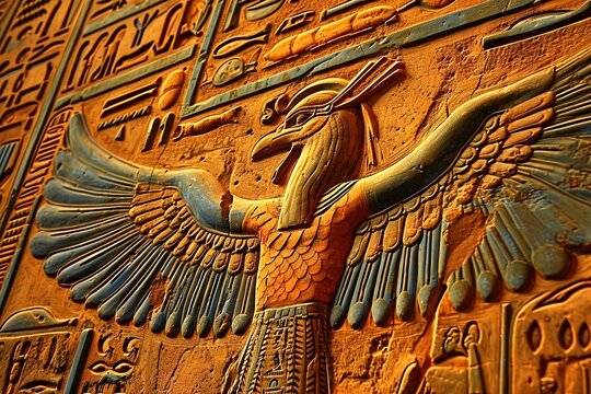 toth the celestial ibis bird ancient egypt hieroglyphic