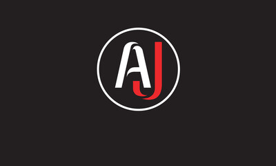 AJ, JA , A , J , Abstract Letters Logo Monogram