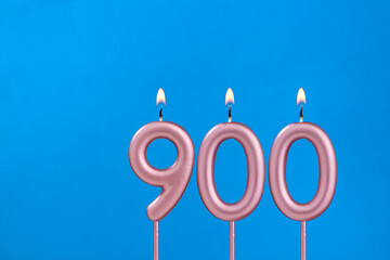 Candle number 900 - Number of followers or likes