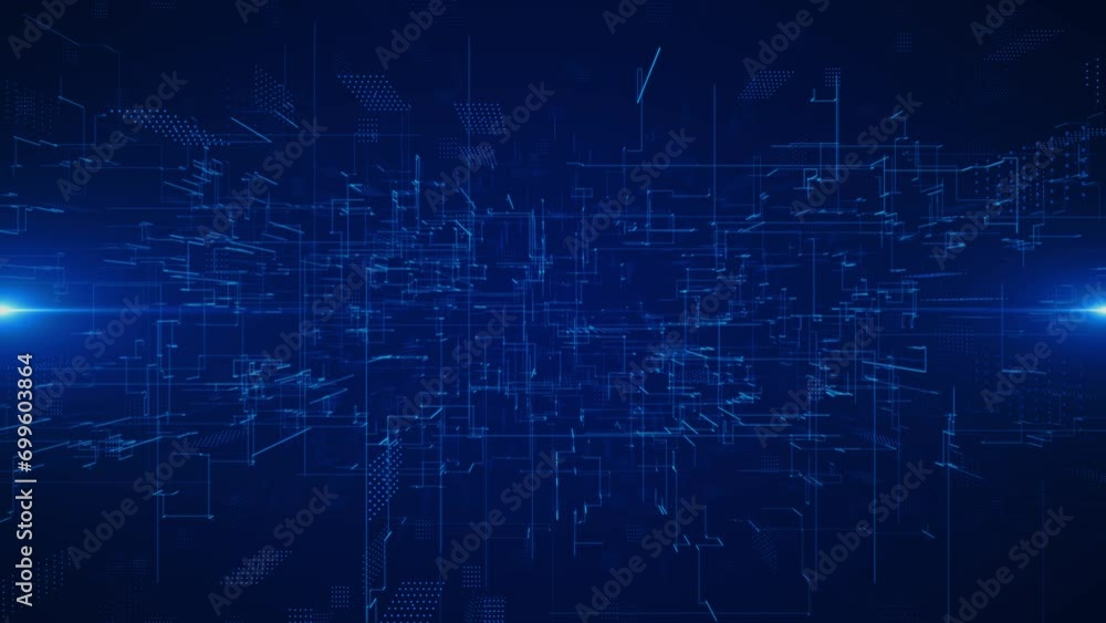 Poster digital cyber wave cyberspace lines network, big data, data center, virtual space server, internet, 
