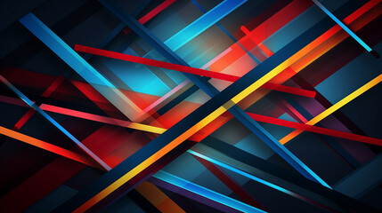 Modern Vector Lines Design with Abstract Geometric Patterns - Minimalist Graphic Illustration for Trendy Digital Backdrops and Artistic Templates