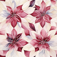 Obraz premium abstract watercolor flower pattern