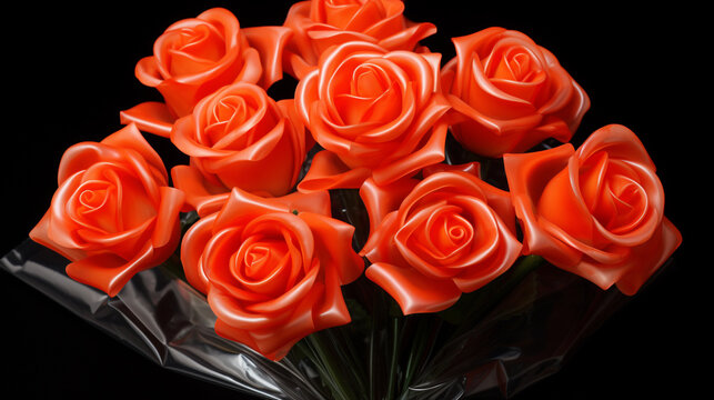 bunch of roses HD 8K wallpaper Stock Photographic Image 