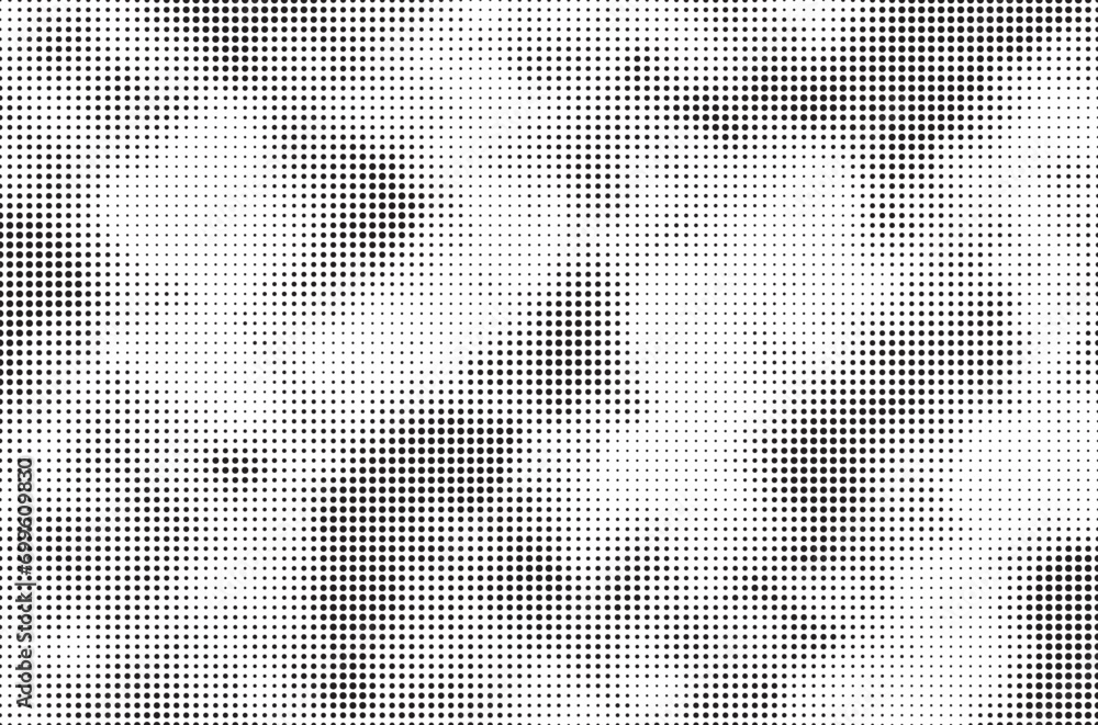 Aufkleber radial halftone dots background. spotted and dotted stains gradient background. comic texture with f