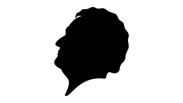 William Wirt, black isolated silhouette