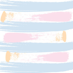 Hand drawn abstract vector grunge pattern of pink, blue and yellow brush strokes. New texture for banners, social media