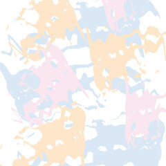 Hand drawn abstract vector grunge pattern of pink, blue and yellow brush strokes. New texture for banners, social media