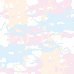 Hand drawn abstract vector grunge pattern of pink, blue and yellow brush strokes. New texture for banners, social media