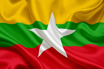 national flag of Birmania