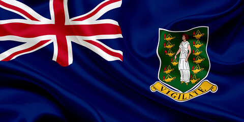 Fototapeta premium national flag of British Virgin Islands