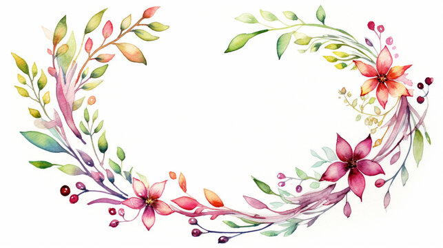 wreath of flowers HD 8K wallpaper Stock Photographic Image 