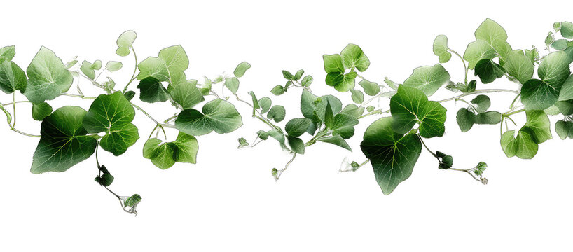 Green leaves on a white background png
