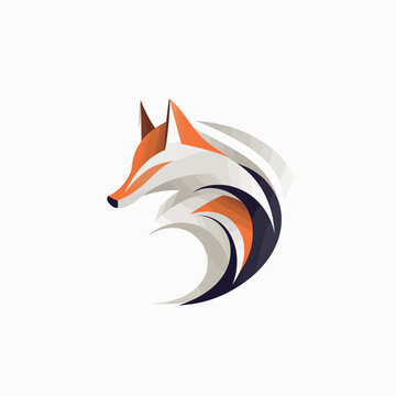 Fox Logo Design Vector Template. Creative Symbol fox icon