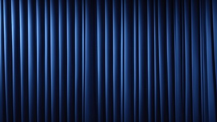 Obraz premium Dark Blue curtains texture background, wave lines background