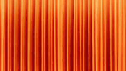 Obraz premium Dark Orange curtains texture background, wave lines background