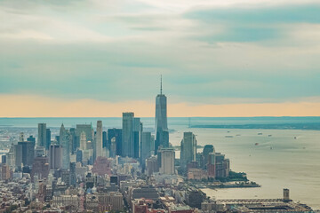 Financial District Skyline, New York Manhattan, USA