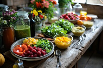 Garden Bounty: A Symphony of Freshness on the Table