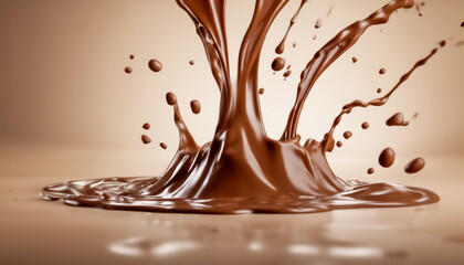 Armonia Golosa- Pezzi di Cioccolato al Latte con Swirl di Latte o Panna in uno Splash Gustoso