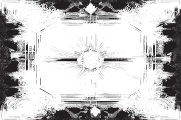 black overlay monochrome grungy texture on white background, vector illustration image background texture - obrazy, fototapety, plakaty