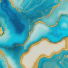 Cyan and golden Glitter Agate texture background