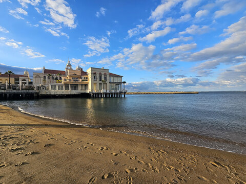 FUKUOKA, JAPAN - NOVEMBER 14, 2023: Marizon at Momochi Seaside Park. It is a famous landmark of Fukuoka.