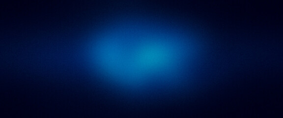 Mystic dark blue azure ultra wide gradient grainy premium background. Perfect for design, banner, wallpaper, template, art, creative projects, desktop. Exclusive quality, vintage style of the 70s, 80s