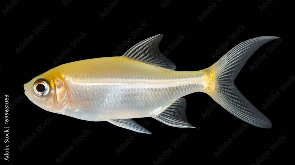 Canvas Prints Pristella maxillaris Albino, Pristella tetra, X ray Tetra. AI Generative