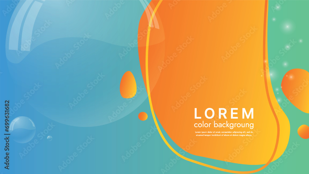Poster this abstract illustration features a modern and colorful design that impresses with geometric shape