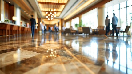 Charming hotel views with luminous bokeh effect   dynamic travel and tourism background