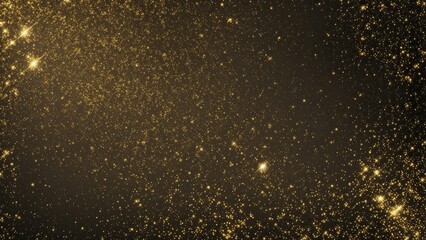 Fototapeta na wymiar Black and Gold Foil Glitter Texture Background