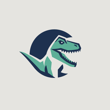 dinosaur logo vector icon illustration design template