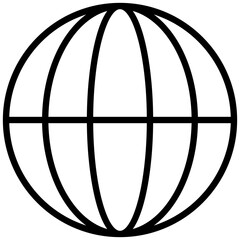 Globe Line Icon
