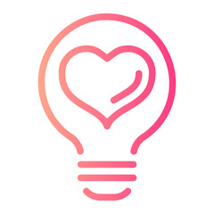 light bulb gradient icon