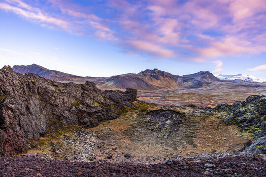 vulkanische Naturlandschaft  in Island