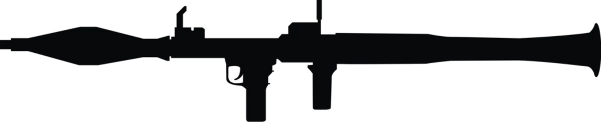 Muurstickers rpg rifle silhouette vector file © ayesha
