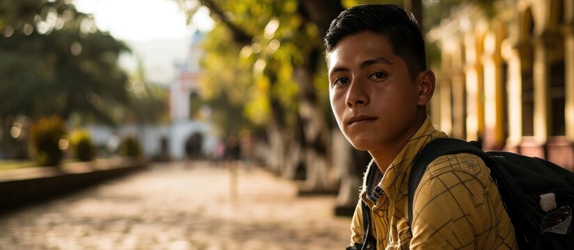Confused young student from Colombia.