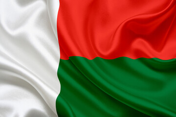Fototapeta premium National flag of Madagascar