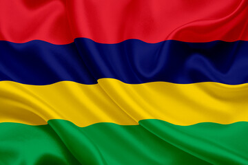 National flag of Mauritius Islands
