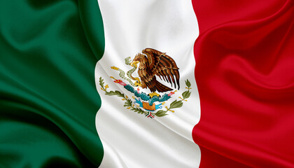 Mexican national flag of Mexico